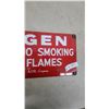 Image 4 : Vintage Canadian Liquid Air Company "Oxygen Positively No Smoking or Open Flames" Porcelain Sign