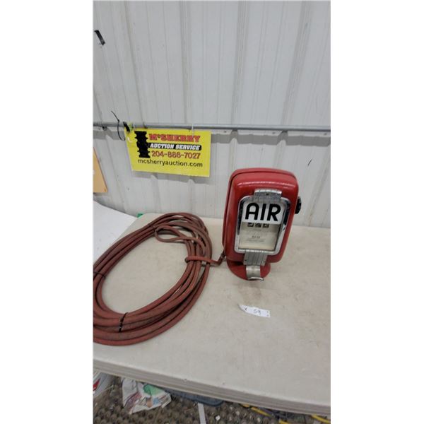Vintage ECO Tireflator Air Meter by Anthes Eastern Limited Bennett Pump Division with Hose and