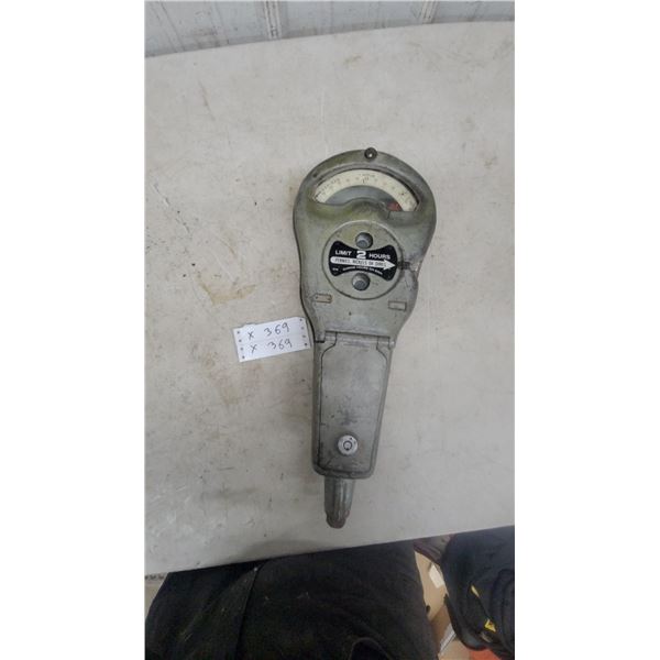 Vintage Magee-Hale Park-O-Meter Mechanical Parking Meter, 2-Hour Limit, 1940s-1950s