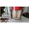 Image 4 : Rock-Ola Tempo I Model 120 Wallbox Jukebox Selector, 1959, Chrome and Red, 120 Selections