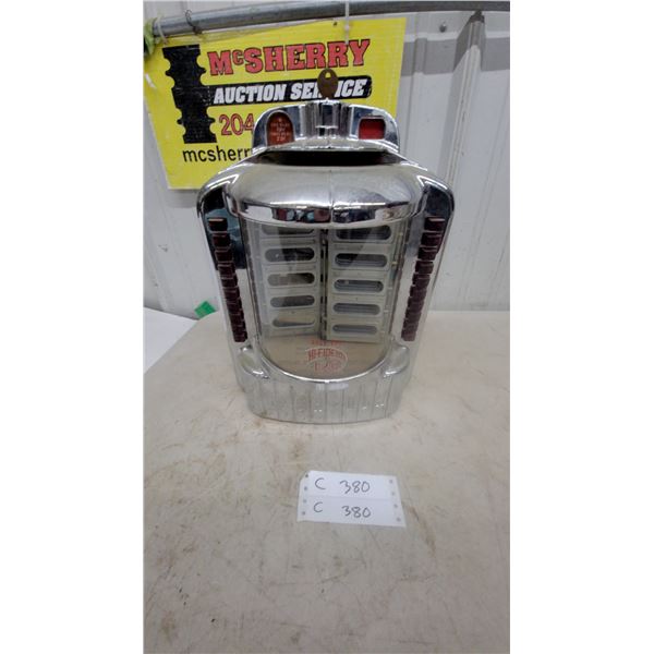 Rock-Ola Hi-Fidelity 120 Selection Jukebox Wallbox, 1955, Chrome, Coin-Operated