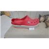 Image 1 : Store Display Crocs Crocband Red Clog with White and Black Striped Sole 24” long
