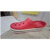 Image 4 : Store Display Crocs Crocband Red Clog with White and Black Striped Sole 24” long