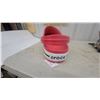 Image 5 : Store Display Crocs Crocband Red Clog with White and Black Striped Sole 24” long