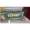 Image 5 : Vintage MacDonald's Export "Canada's Finest Cigarette" Cardboard Advertising Sign, with Metal frame