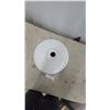 Image 2 : White Porcelain Enamel Industrial Barn Light Fixture Shade with Black Rim 16” diameter