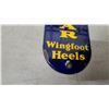 Image 5 : Goodyear Wingfoot Heels “Good Shoe Repairing” Porcelain Enamel Sign, 4”×1