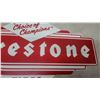 Image 5 : Firestone Tires “Choice of Champions” Metal Advertising Sign, 1950s