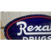 Image 10 : Rexall Drugs Oval Enamel Sign, 32”×60”, Double-Sided