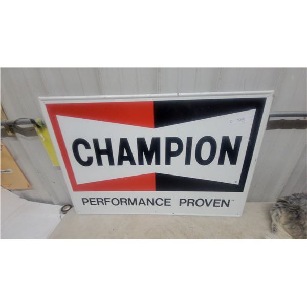 Champion Performance Proven Metal Sign, 24”×36”