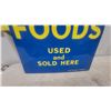 Image 4 : Spratt's Fox Foods Porcelain Enamel Sign, “Used and Sold Here”, 20”×30”