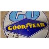 Image 2 : Goodyear “Go” Tire Flap Metal Sign, 16” Diameter