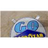 Image 3 : Goodyear “Go” Tire Flap Metal Sign, 16” Diameter