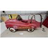Image 1 : Vintage Red Fire and Rescue Metal Pedal Car, “Engine No 7” Decals