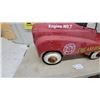 Image 4 : Vintage Red Fire and Rescue Metal Pedal Car, “Engine No 7” Decals