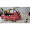 Image 6 : Vintage Red Fire and Rescue Metal Pedal Car, “Engine No 7” Decals