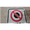 Image 2 : Fire Lane Sign with No Stopping Symbol and Directional Arrows, 12”×18”