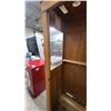 Image 11 : M.T.S. 1920s Oak Phone Booth with Door and Glass, 84”×27”×27”