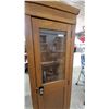 Image 3 : M.T.S. 1920s Oak Phone Booth with Door and Glass, 84”×27”×27”