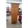 Image 7 : M.T.S. 1920s Oak Phone Booth with Door and Glass, 84”×27”×27”