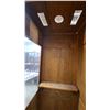 Image 8 : M.T.S. 1920s Oak Phone Booth with Door and Glass, 84”×27”×27”