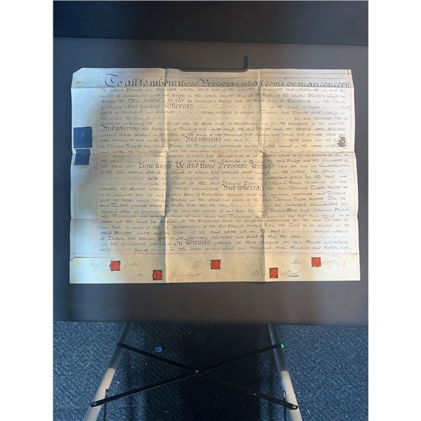 British Indenture Documents with Revenue Stamps, 1780 and 1806