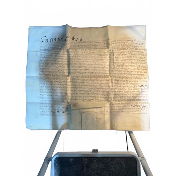 19th Century Handwritten Will and Testament Document