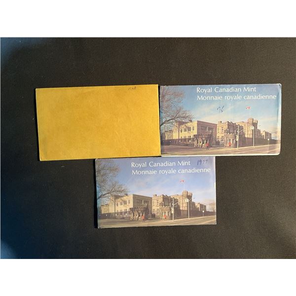 1968, 1975 and 1977 Royal Canadian Mint Uncirculated Coin Sets