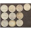 Image 1 : (10) Silver Coins, 24.30g Total Weight