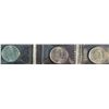Image 11 : Three Canadian 50 Cent Proof Coins 2007, 2011, 2014 in Holders