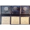 Image 2 : Three Canadian 50 Cent Proof Coins 2007, 2011, 2014 in Holders