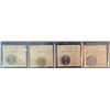 Image 1 : 8 Certified Canadian 25¢ and 50¢ Coins UNC/MS-64