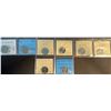 Image 3 : 8 Certified Canadian 25¢ and 50¢ Coins UNC/MS-64