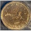Image 12 : 5 Certified Canadian Loon Dollar Coins (1994–2001, MS-64)