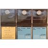 Image 2 : Three Slabbed Canadian Dimes 1947, 1968 Certified