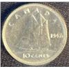 Image 6 : Three Slabbed Canadian Dimes 1947, 1968 Certified
