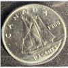 Image 8 : Three Slabbed Canadian Dimes 1947, 1968 Certified