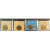Image 1 : 1988, 89, 92 Four Canadian One Dollar Coins, ICCS Graded