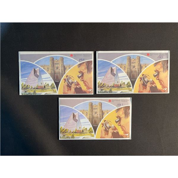 Three Royal Canadian Mint Proof-Like Coin Sets 1981–1983