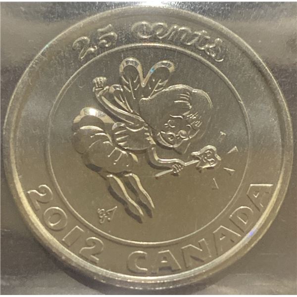 2012 UNC-65 Tooth Fairy Canadian Quarter