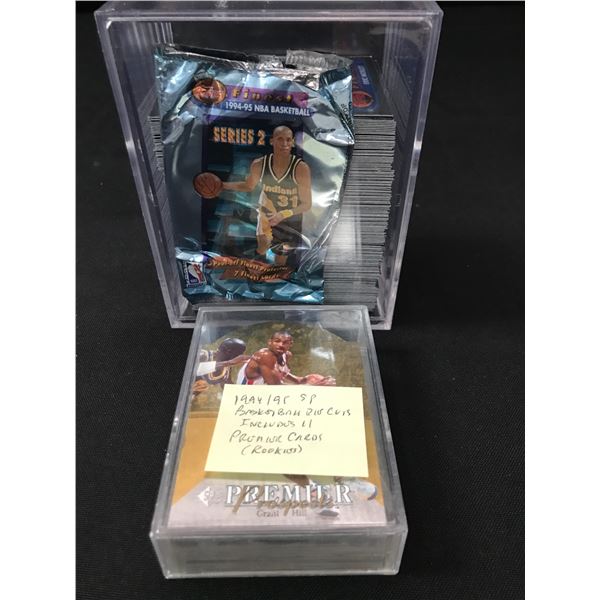 LOT OF 1994-1995 SP BASKETBALL TRADING CARD WITH 11 PREMIERE CARDS PLUS 1 SEALED 1994-5 SEALED PACK