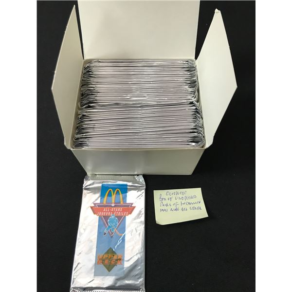 BOX OF MCDONALDS 1991 NHL ALL STAR UNOPENED PACKS