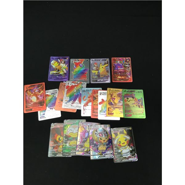 LOT OF LOOSE SHINY POKEMON TRADING CARDS INCLUDING COSPLAY CARDS