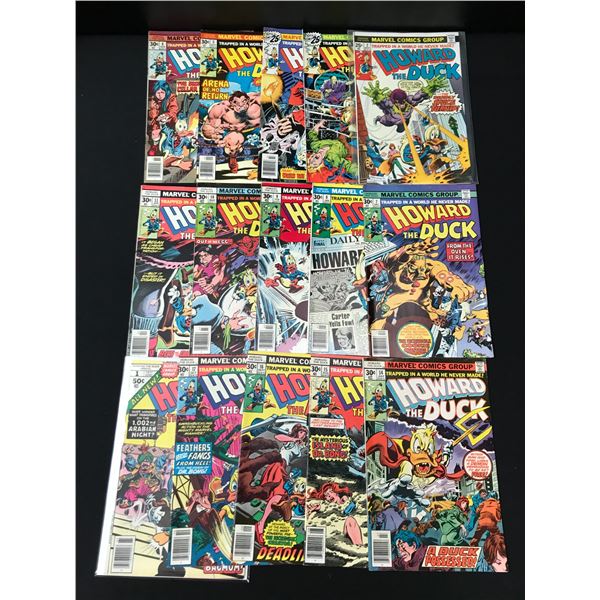 LOT OF HOWARD THE DUCK COMICS - MARVEL COMICS