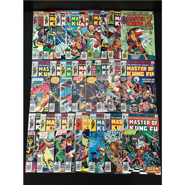 LOT OF MASTER OF KUNG FU COMICS - MARVEL COMICS