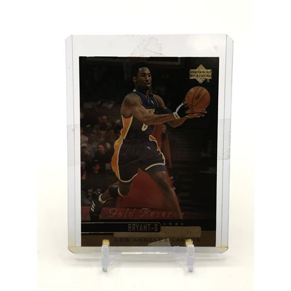 1999 UPPER DECK GOLD RESERVE KOBE BRYANT TRADING CARD