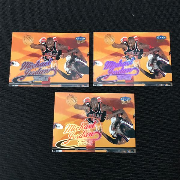 LOT OF 3 FLEER ULTRA MICHAEL JORDAN TRADING CARDS