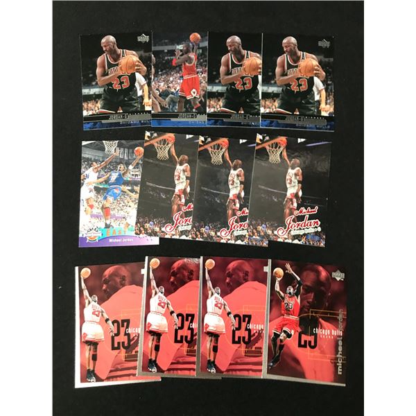 LOT OF 12 MICHAEL JORDAN TRADING CARDS