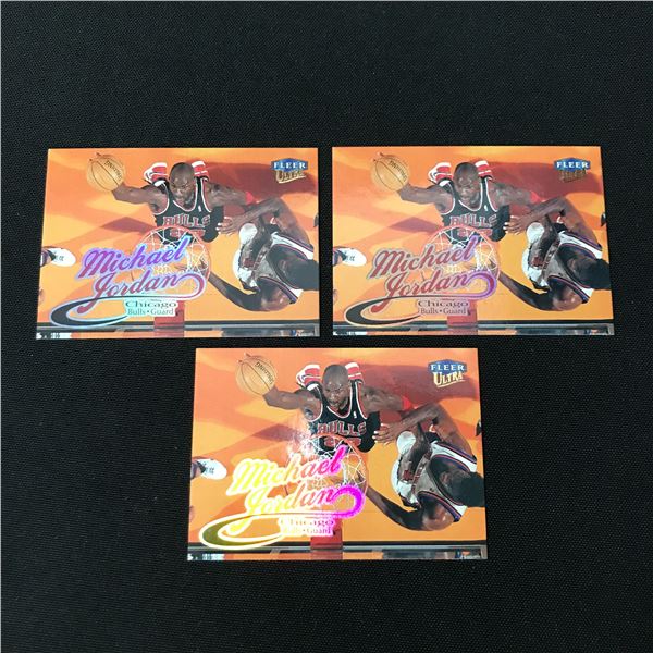 LOT OF 3 FLEER ULTRA MICHAEL JORDAN TRADING CARDS