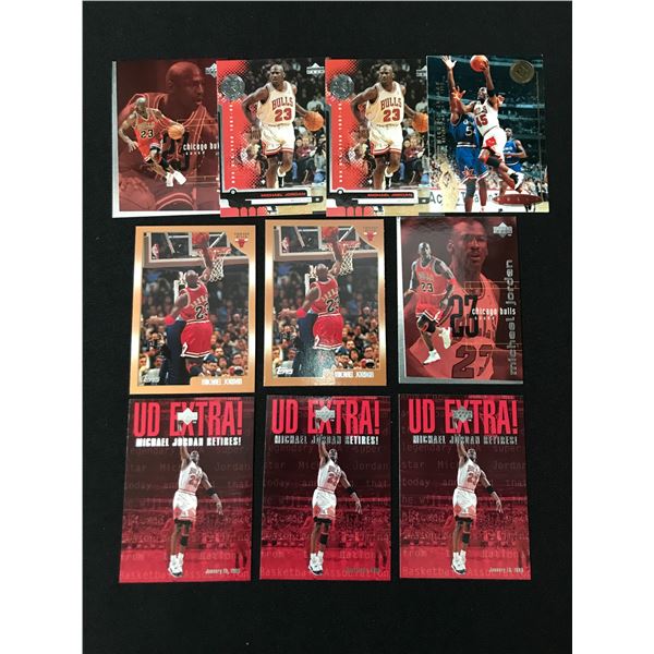 LOT OF 10 MICHAEL JORDAN TRADING CARDS
